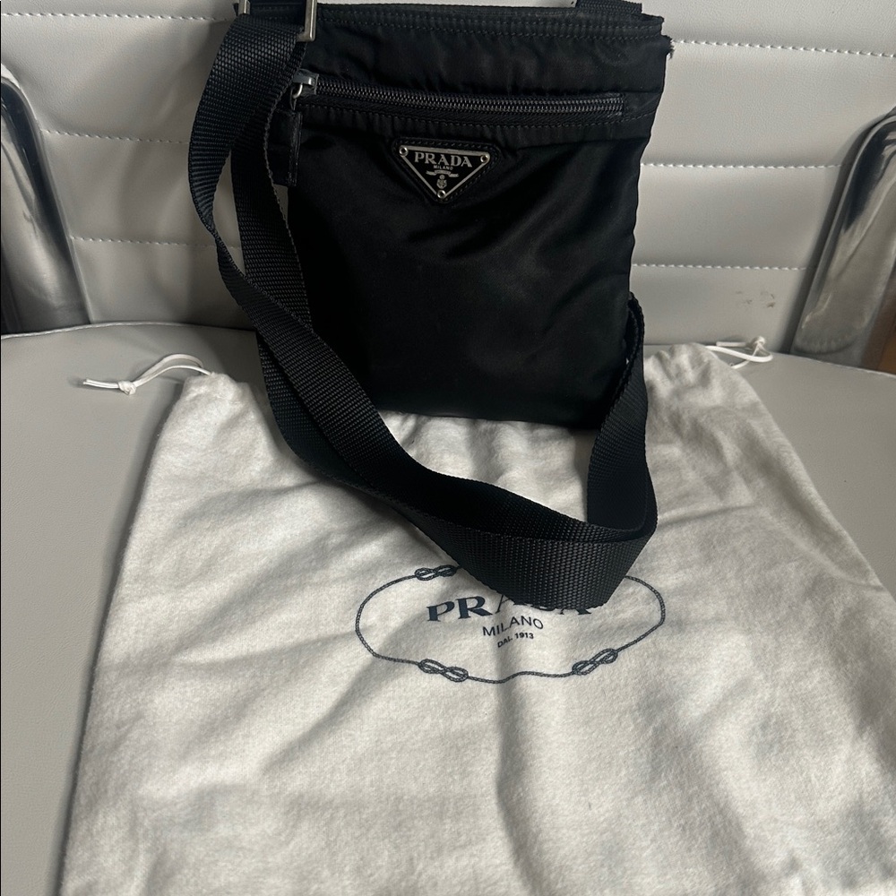 Prada Black Nylon Shoulder Bag
